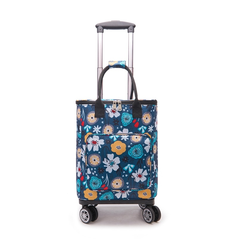 メロディ　スムーズST 小花BK(ブラック　敬老の日お買いものカートプレゼントギフトおしゃれショッピングカート