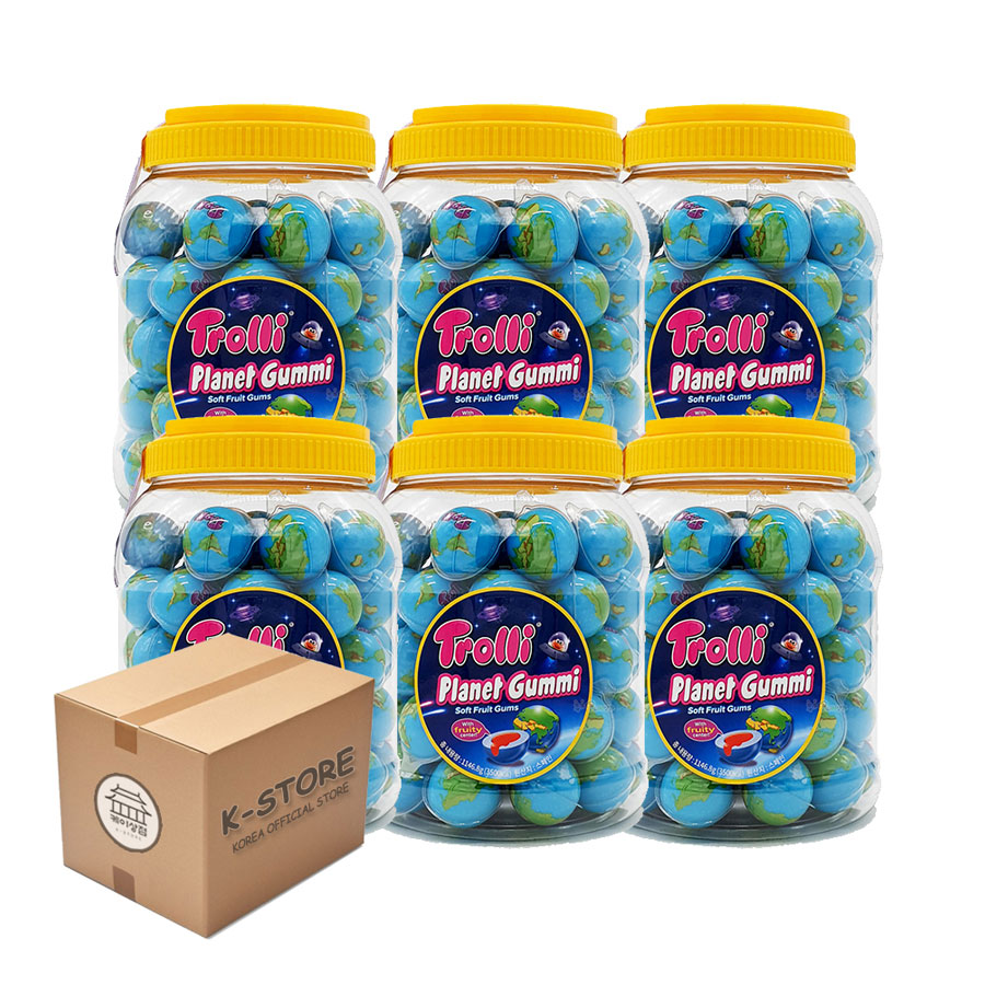 [業者向け] 韓国 お菓子 地球グミトロリー 正品 PLANET GUMMI Jelly 1box (61個 x 6)