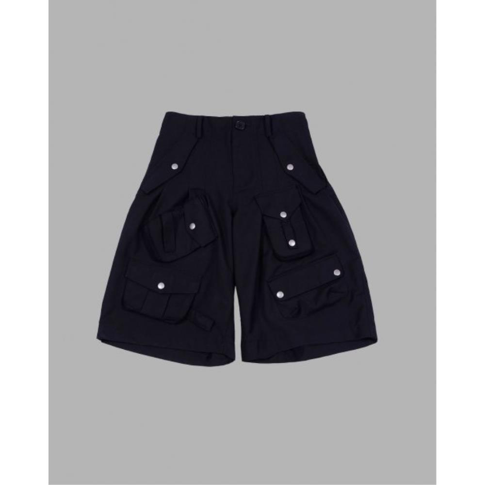 THE MUSEUM VISITOR FIVE FLAP POCKET SHORTS BLACK 10309