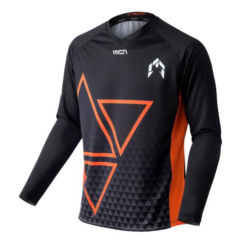 MCNSPORTS シャドーサンセット MTB マウンテンバイクサイクリング長袖ジャージ