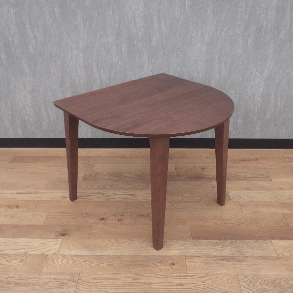 2人用 ダイニングテーブル ブラウン 半円省スペスダイニングテーブル おしゃれ デスク 食卓テーブル リビングテーブル ダイニング テーブル 15,804円