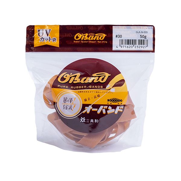（まとめ） 共和 オーバンド#30 内径76mm 50g入 透明袋 GLA-N-009 1袋 [x10セット]