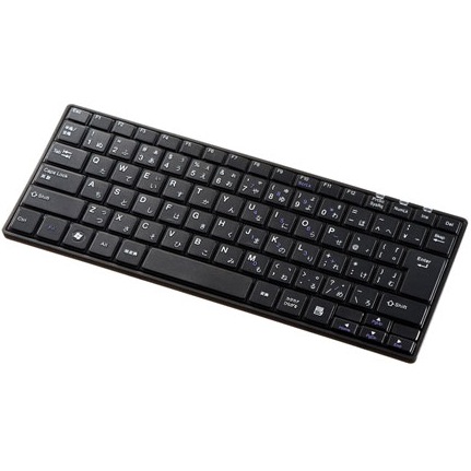 サンワサプライ ワイヤレススリムキーボード USB テンキーなし(ブラック) SKBWL23BKN