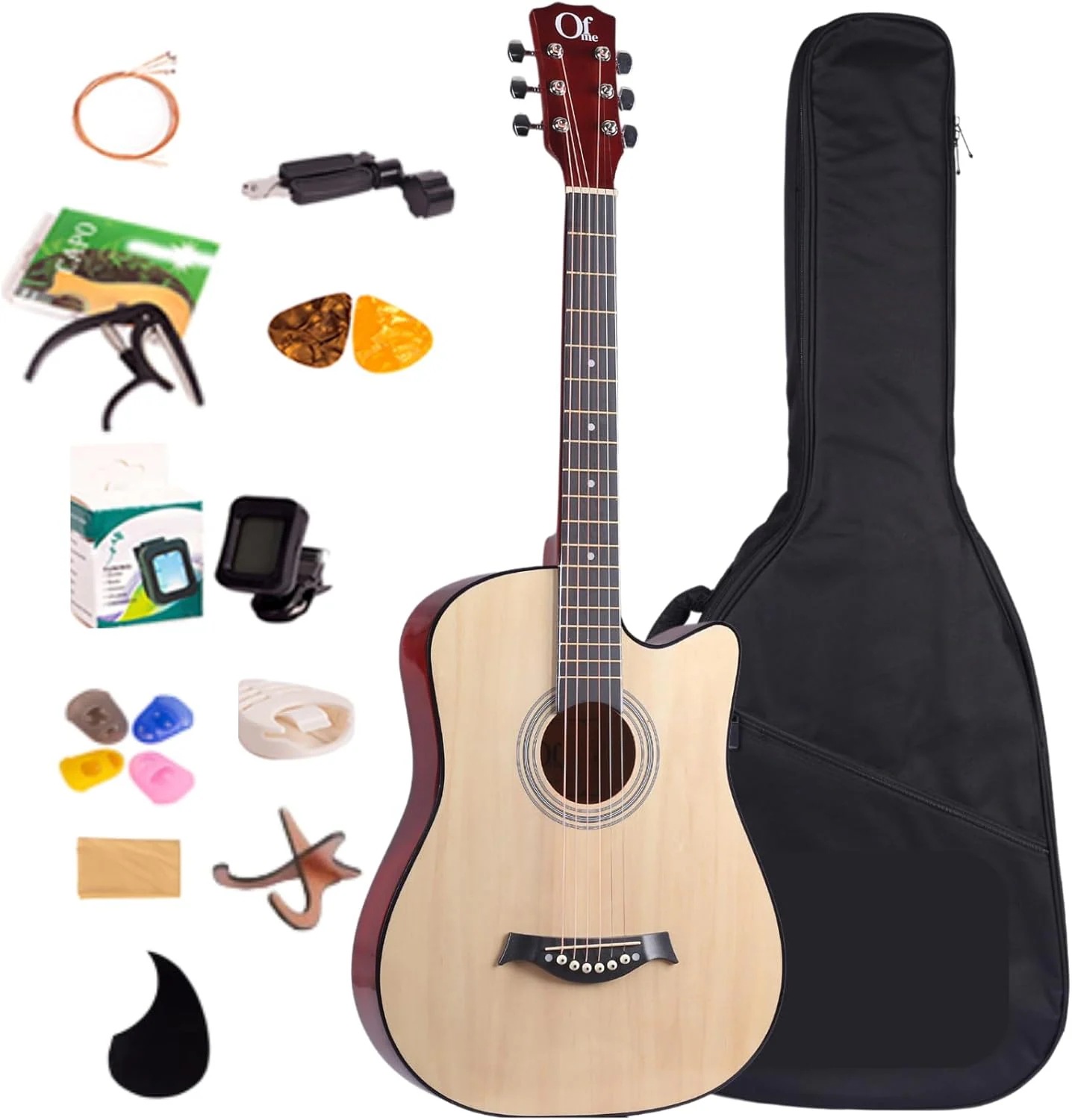 アコースティックギター 初心者12点セット 入門 アコギ セット ギター 初心者 セット【ナチュラル】 5,350円