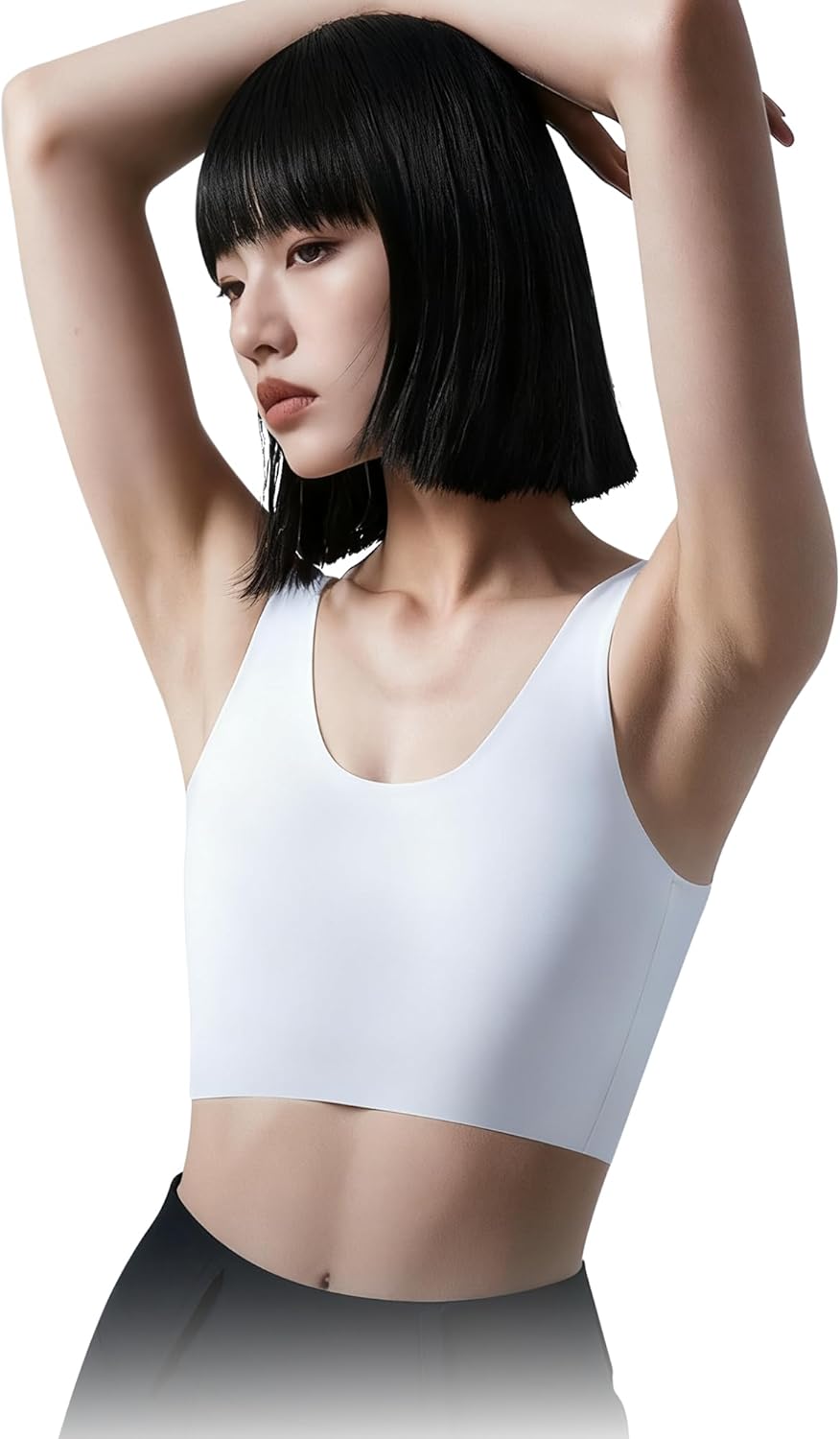 商品タイトル：和装用ブラジャー シームレス ノンワイヤー スポーツタイプ 揺れ防止 サイズM-3XL