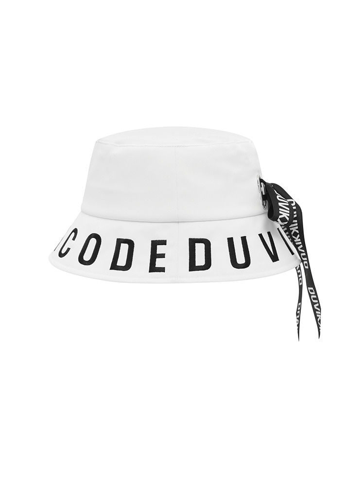 ロゴレタリングクラシックバケットハット WHITE