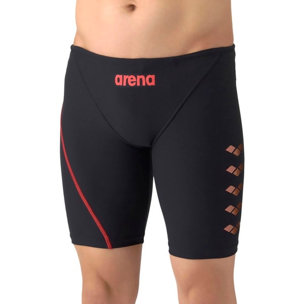 ARENA アリーナ トレーニングスパッツ ハーフレッグ 水泳 水着 メンズ 競泳用 AS6SWM08M-BKRD