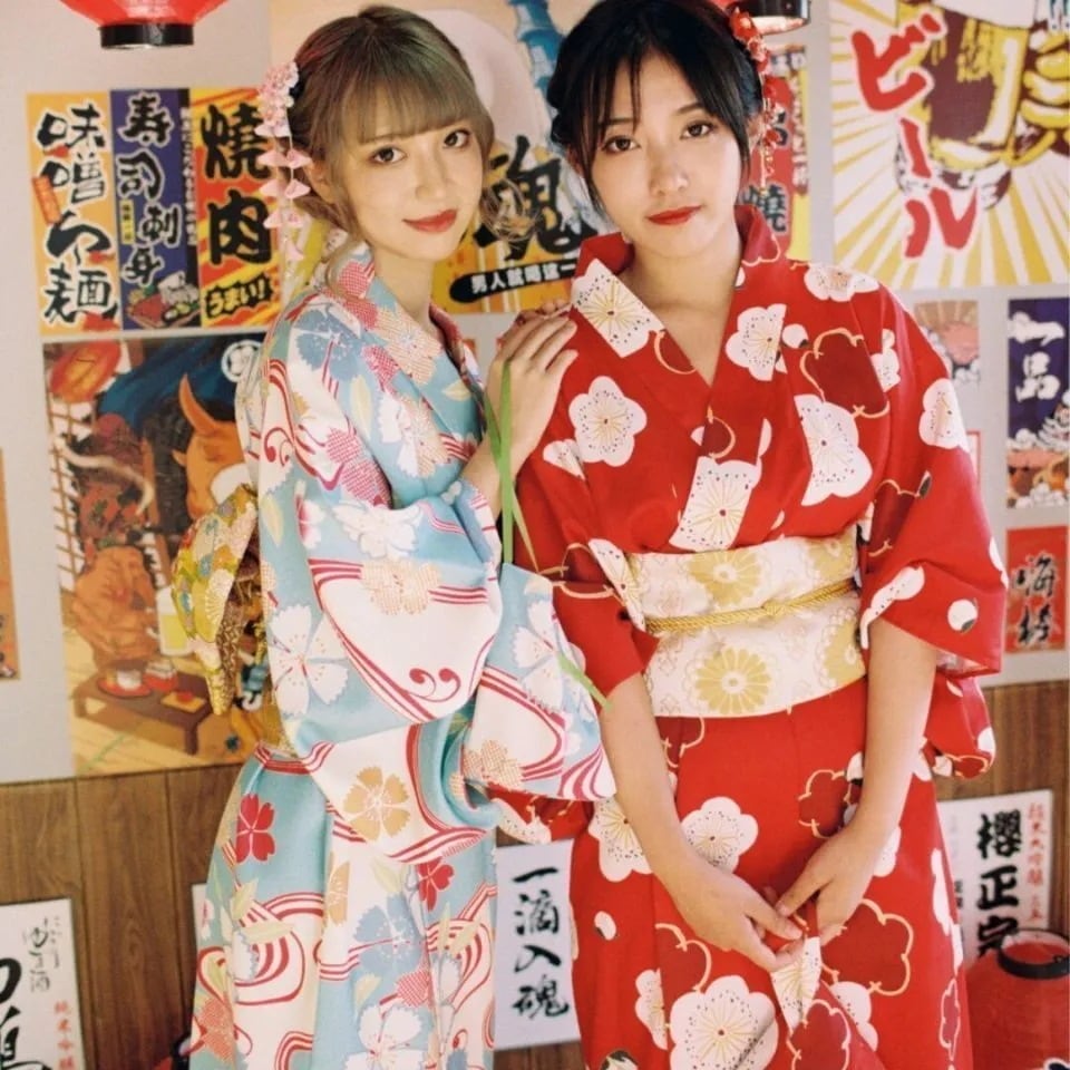 クリスマスコスプレ 【全国無料】浴衣 浴衣 レディース 2点セット 花 青 花火大会 水色 フリーサイズ 夏祭り 盆踊り 大人 可愛い 着物 和服 和装 簡単 洗え花火大会 夏祭り