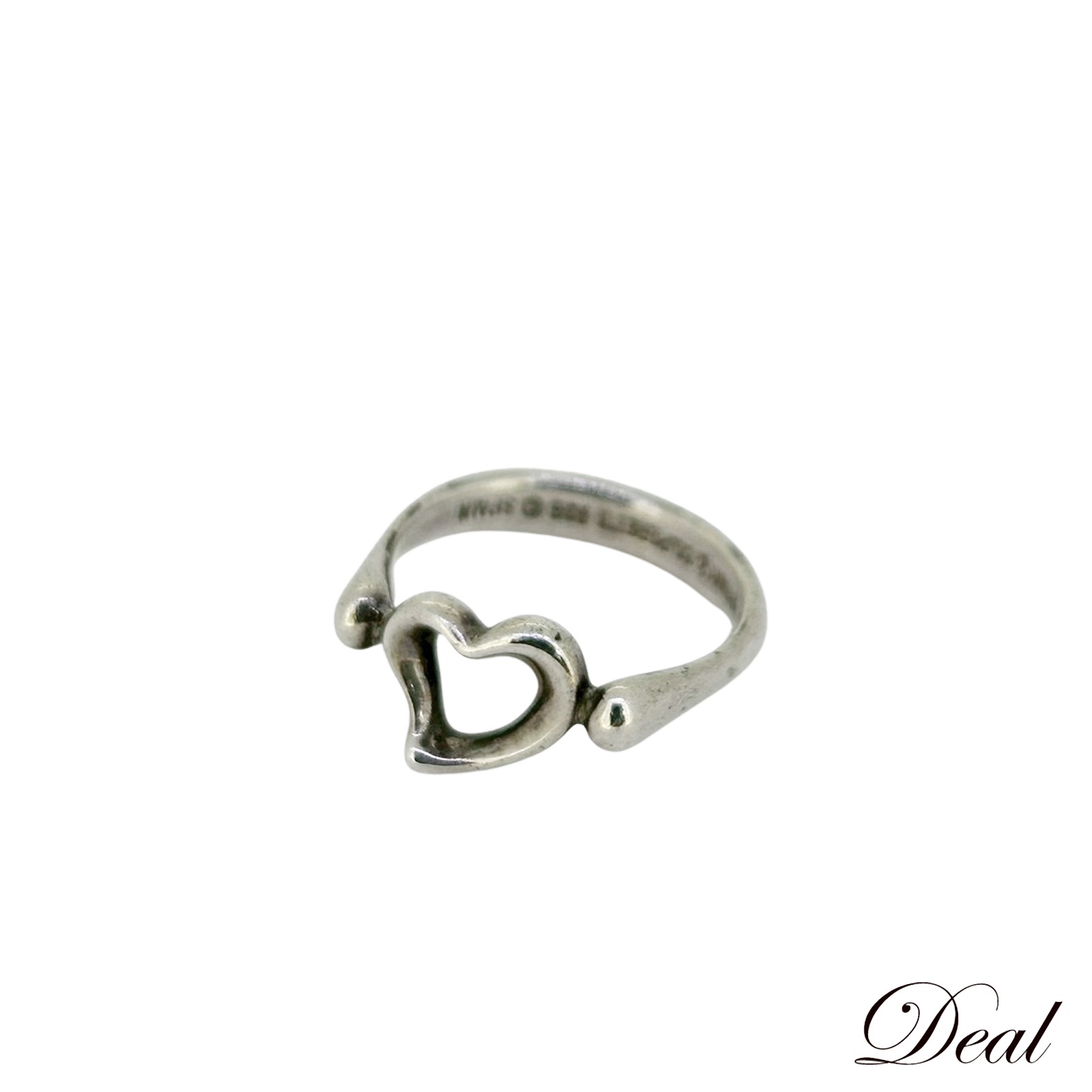 ティファニー オープンハート Sv925 8号 シルバー レディース リング 指輪