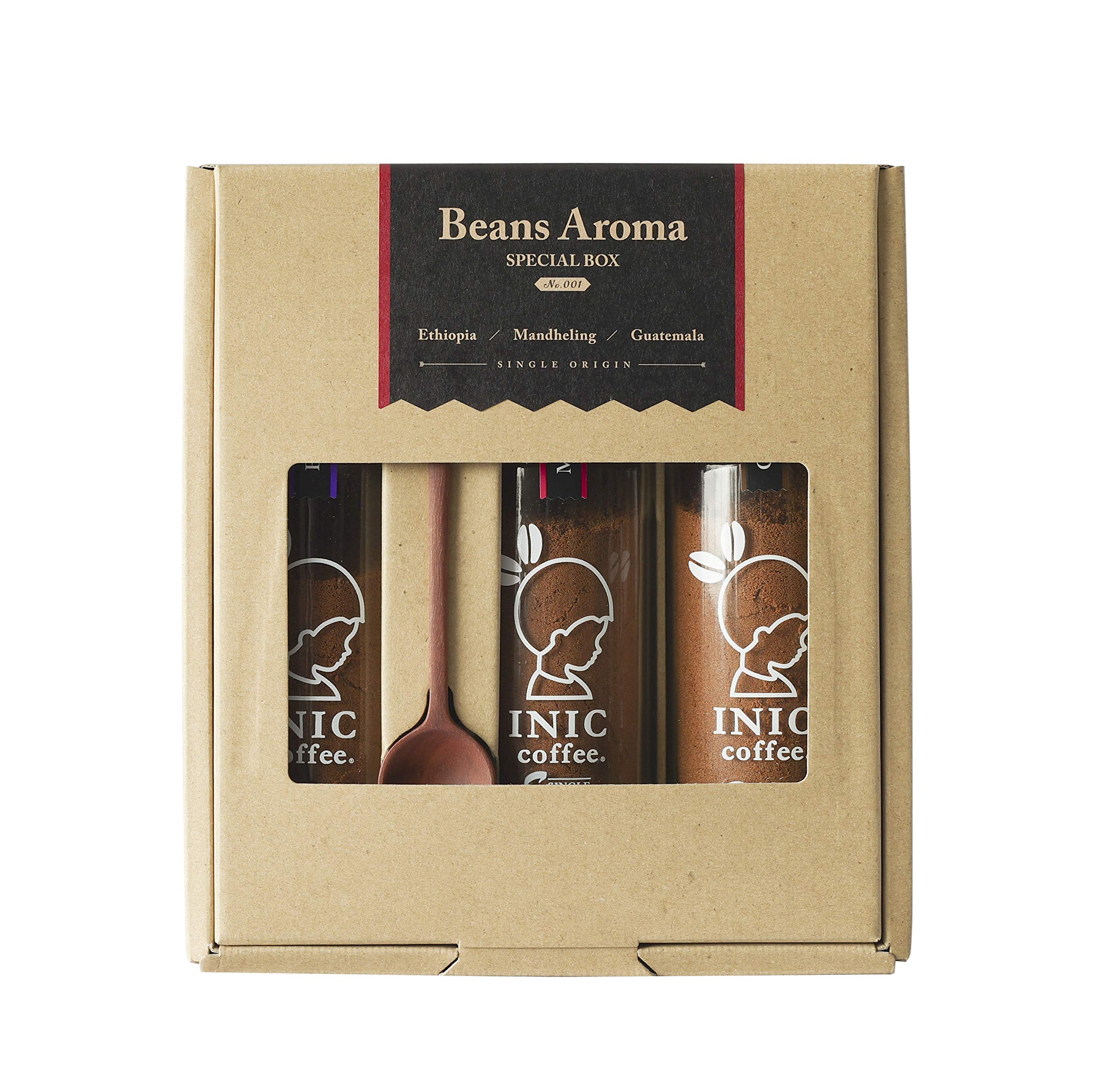 INIC coffee Beans Aroma スペシャルボックス No.1 シングルオリジン コーヒー エチオピア マンデリン グァテマラ インスタント ギフト プレゼント イニックコーヒー
