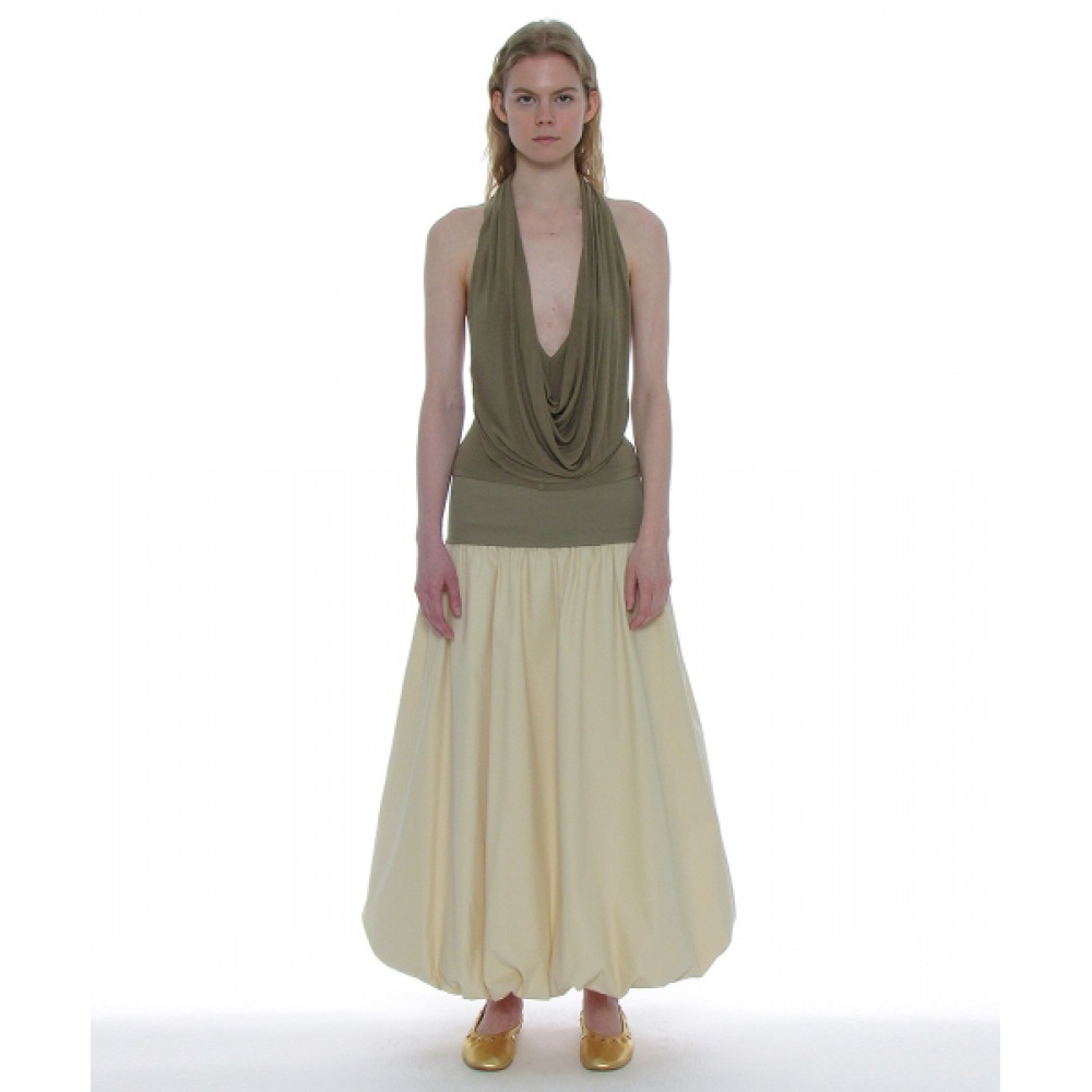 パルティメントレディース 2WAY パフマキシスカート_アイボリー 8,306円