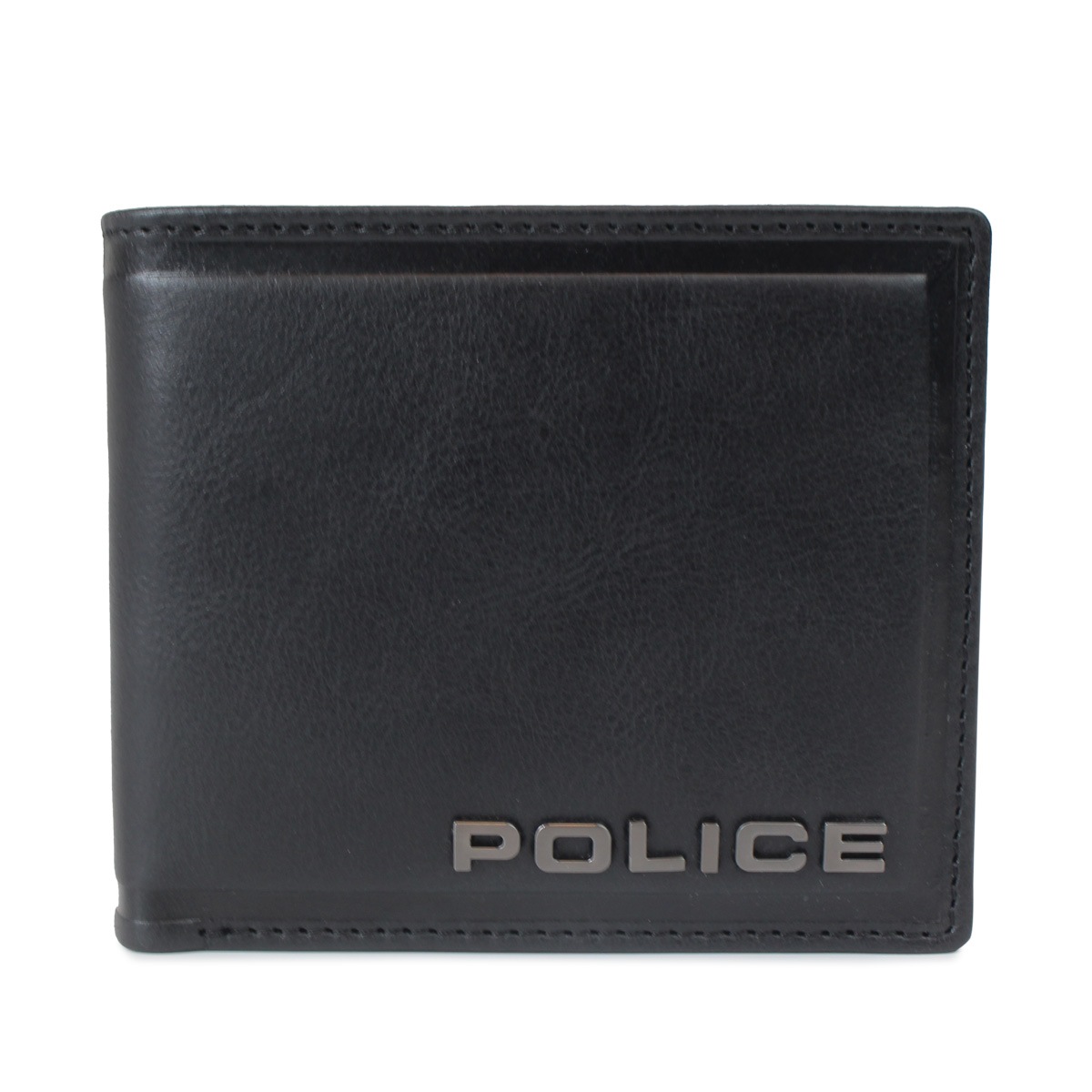 財布 二つ折り メンズ レザー EDGE ブラック