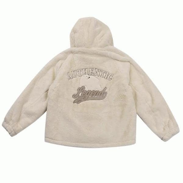 JEEP 女性ミンクファー フード付きジャンパー フリース ジップアップ_12_A JN4TZF452_12