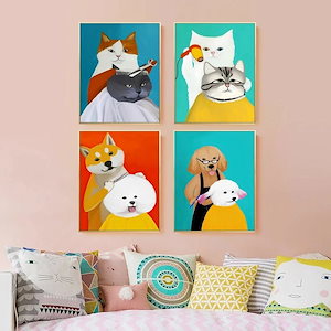 超人気,大特価 創造的なかわいい装飾的な絵画のコア 50*70cm 70*100cm bq1421