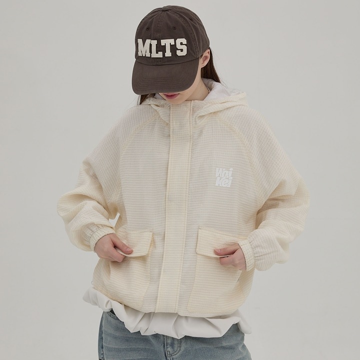 Reversible Check ウィンドブレーカー IVORY