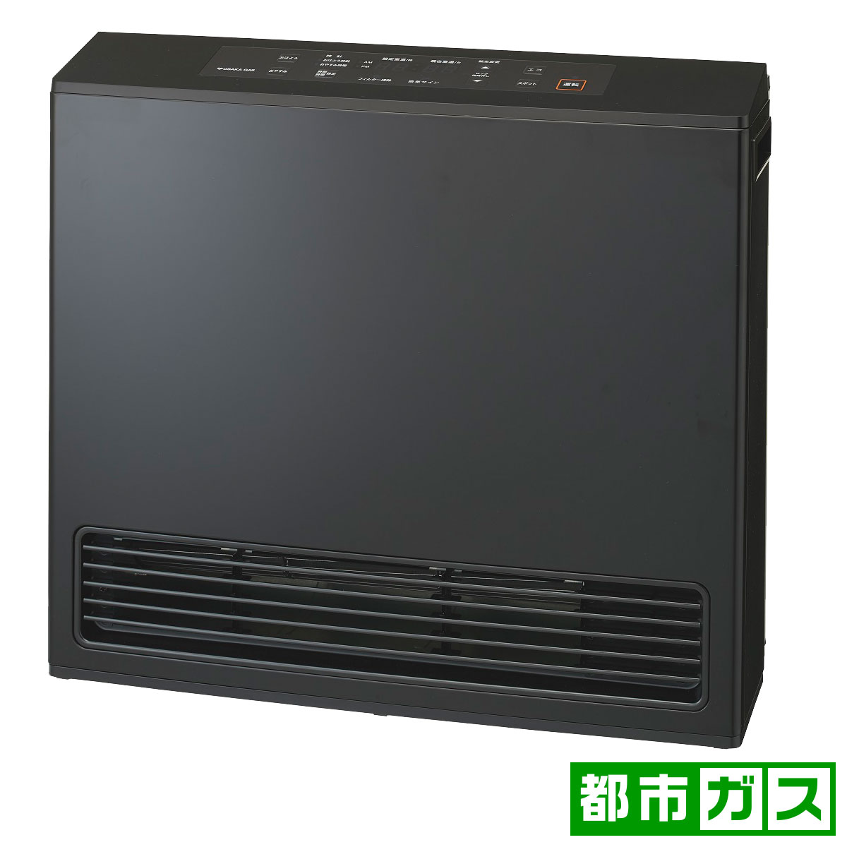 大阪ガス 140-9415-58B-13A ガスファンヒーター（都市ガス13A用　木造15畳/コンクリート21畳　マットブラック） 1140941558B13A