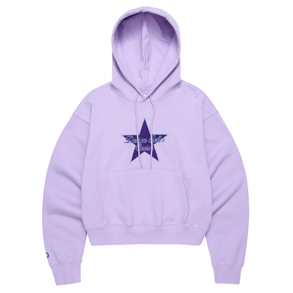 キャビッシュ W スターロゴクロップドパーカーパープル (CV2CFFM401A)