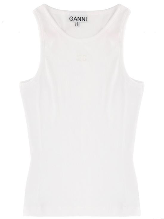 GANNI Women Tops A1050172 151 WHITE