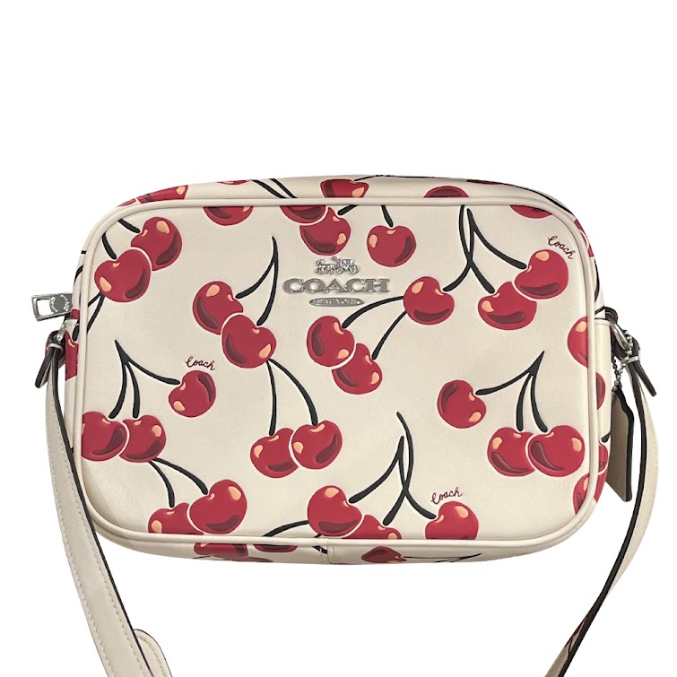 【Scarf* Free Gift】即発 チェリー プリント ミニ ジェイミー カメラバッグCZ189-SVCAH 正規品 USA直送 アウトレット レディース 23,114円