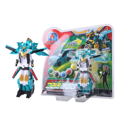 [メカードボール] GRYPHON RIDER グリフォンライダーN グリフォンライダー ジャンボターニングカー 2段 自動変身ロボット 韓国 人気 おもちゃ