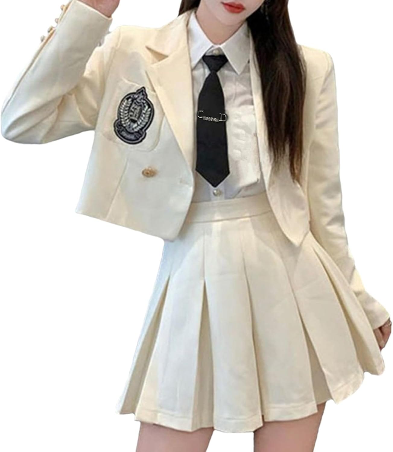 卒業式スーツ 女子高生 制服 コスプレ ロリータ ゴスロリ 衣装 学生服 ブレザー プリーツスカート ネクタイ シャツ 4点セット 女子高校生 女子制服 JK制服 スクール