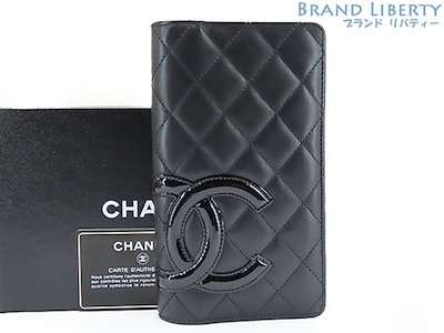 シャネル　カンボンライン　二つ折り財布　CHANEL　ラムスキン　ここマーク 楽天市場】シャネル CHANELカンボンライン小銭に入れ付き二つ折