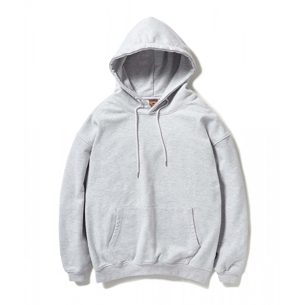 FLUKEヘビーウェイトガーメントウォッシュフードTシャツアッシュグレーFHT500