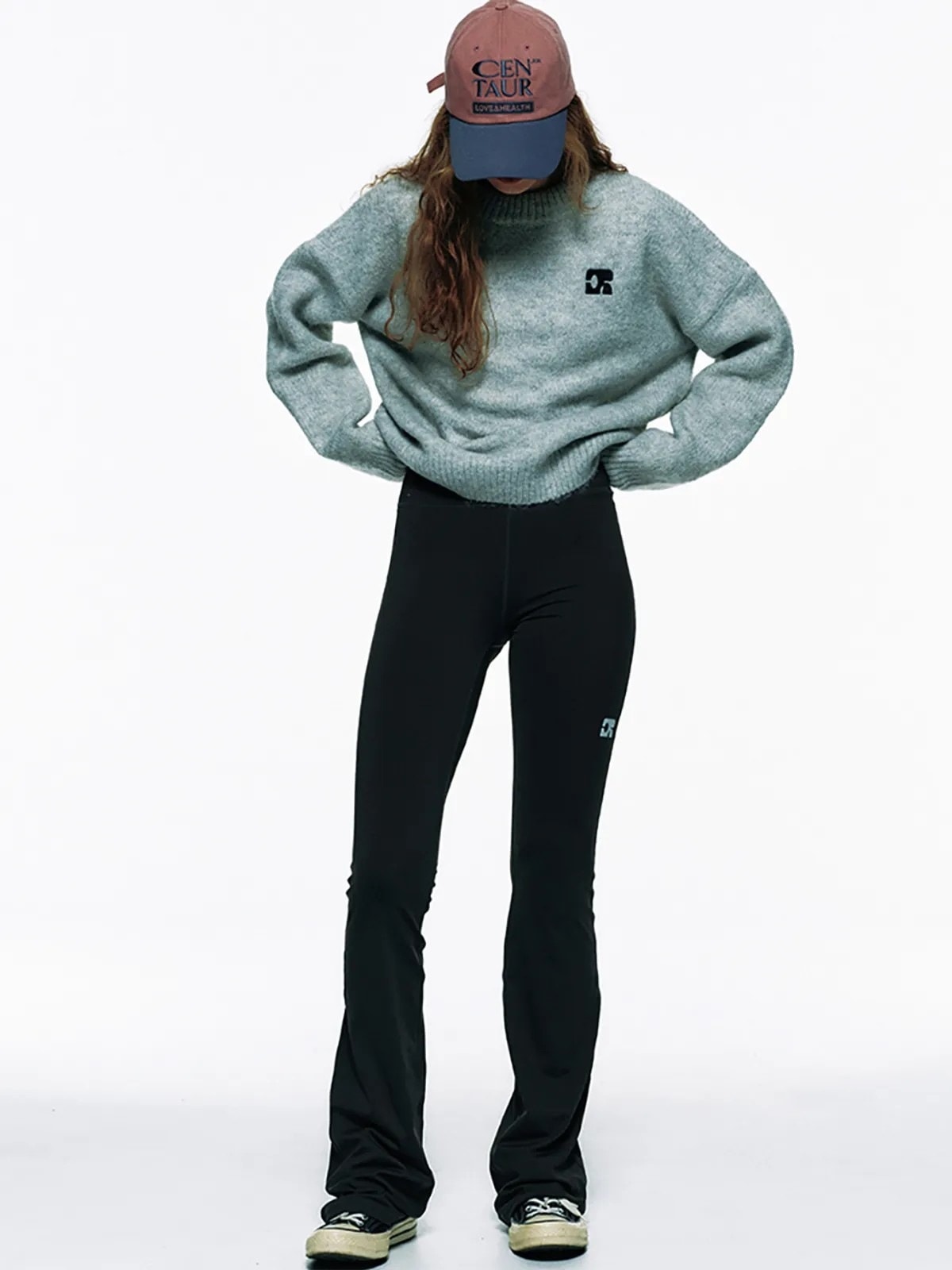 CENTAUR BOOTS CUT LEGGINGS_BLACK/CHARCOAL/NAVY