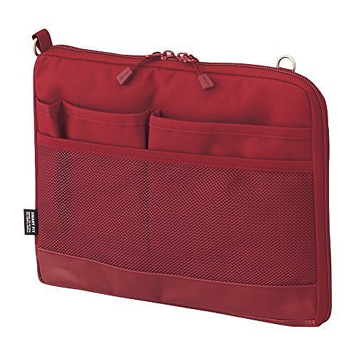 （まとめ買い）バッグインバッグ A5 レッド A-7680-3 00204265 [x3]