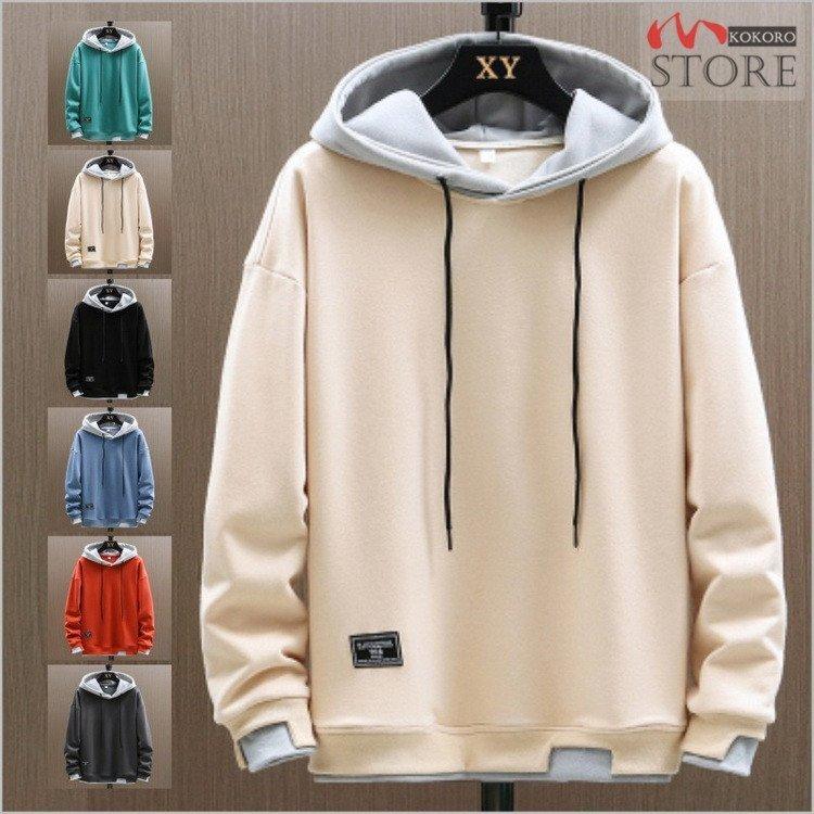 パーカー メンズ プルオーバー トップス 長袖 パーカ フード付き スポーツ メンズファッション 秋物 秋冬 バレンタイン