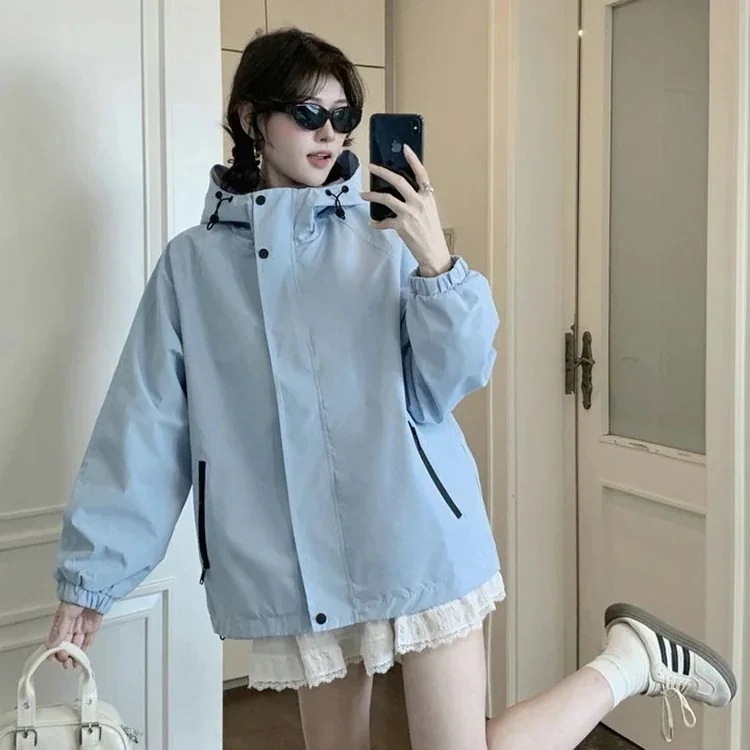 今 かわいい レディース フード付きアウターフーディーブルゾン長袖シルエットトップスサイドカジュアルファッション系サイズお出かけフル丈トラック