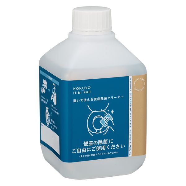 （まとめ買い）コクヨ HibiFull 置いて使える 便座 除菌クリーナー 付け替え用 600ml KHF-TDR101 [x3]