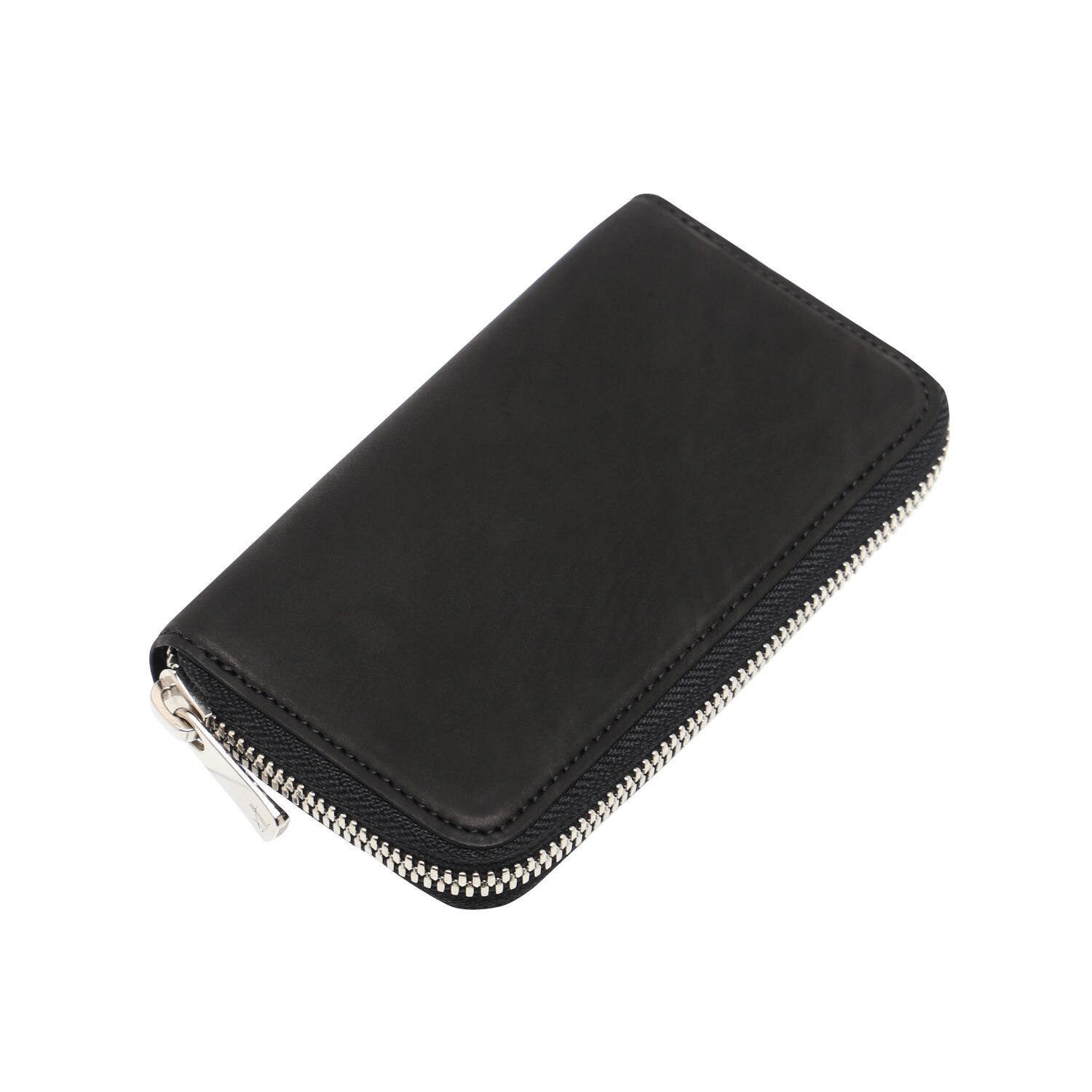 【松岡皮革】ラウンドファスナー財布 メンズ 日本製 カーフレザー ブラック 黒 プレゼント MT19002 ギフト プレゼント プチギフト