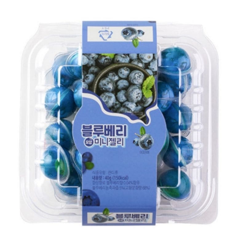 [新商品] ブルーベリー型ミニゼリー 40g 2個 / 韓国のモッパン / 韓国のコンビニ / YouTube / TikTokゼリー