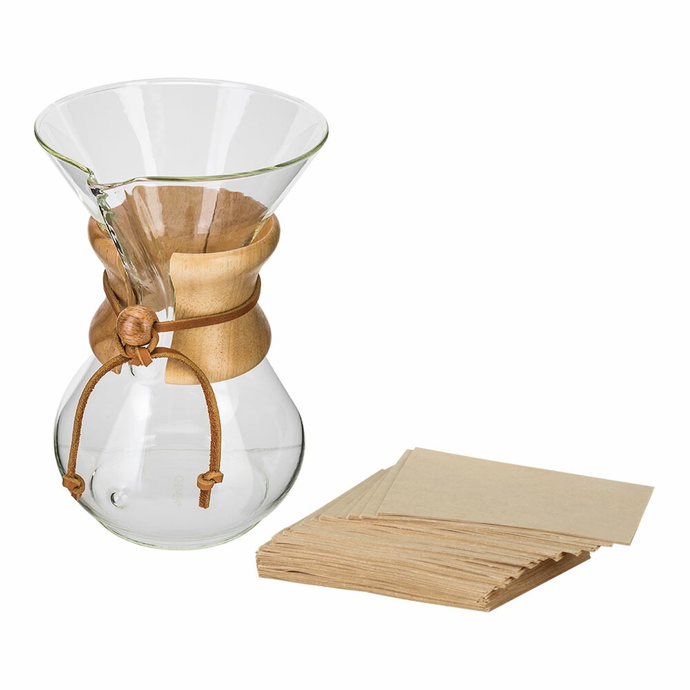 コーヒーメーカー + フィルターペーパー 6カップ用 100枚入 マシンメイド ドリップ式 クリスマ