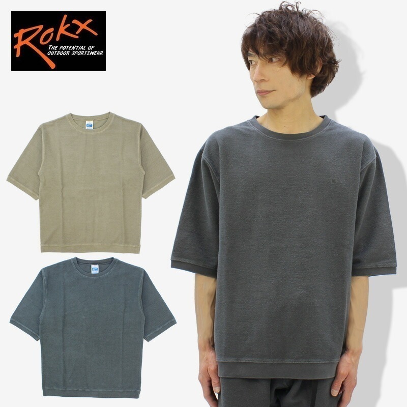 ロックス COTTONWOOD SWEAT CREW S S コットンウッド スウェットクルーショートスリーブ 半袖 カットソー メンズ 男性用
