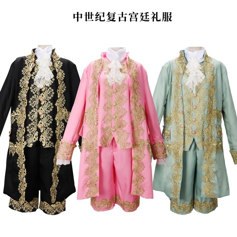 欧米のハロウィン宮殿王子ドレスパフォーマンススーツcosスーツ中世レトロ衣装コスプレスーツ