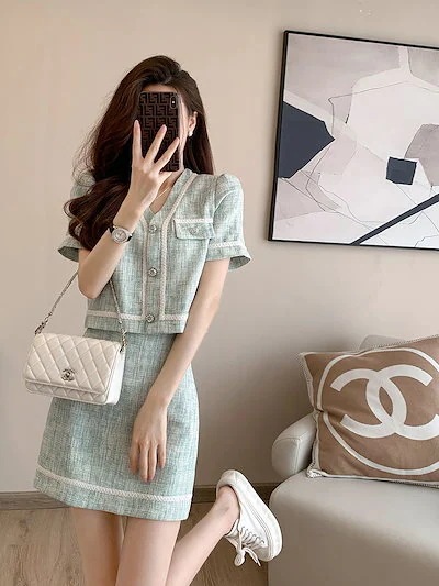 涼しく楽ちんセットアップ 2024 春夏 新作 スカート 二点セット 着痩せ おしゃれ セット今日は30パーセント