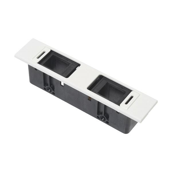 （まとめ）スガツネ工業デスクトップマルチタップDML型（210-020-490） DML-BB-WT 1個2セット