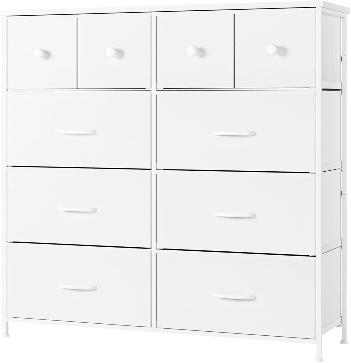 Nicehill チェスト タンス 収納チェスト 幅100.0 x 奥行き30 x 高さ98.0 オーガナイザー 収納ケース 衣類・キッズ・ベイビー用ワイドチェスト 衣類収納 木製天板 組立簡単