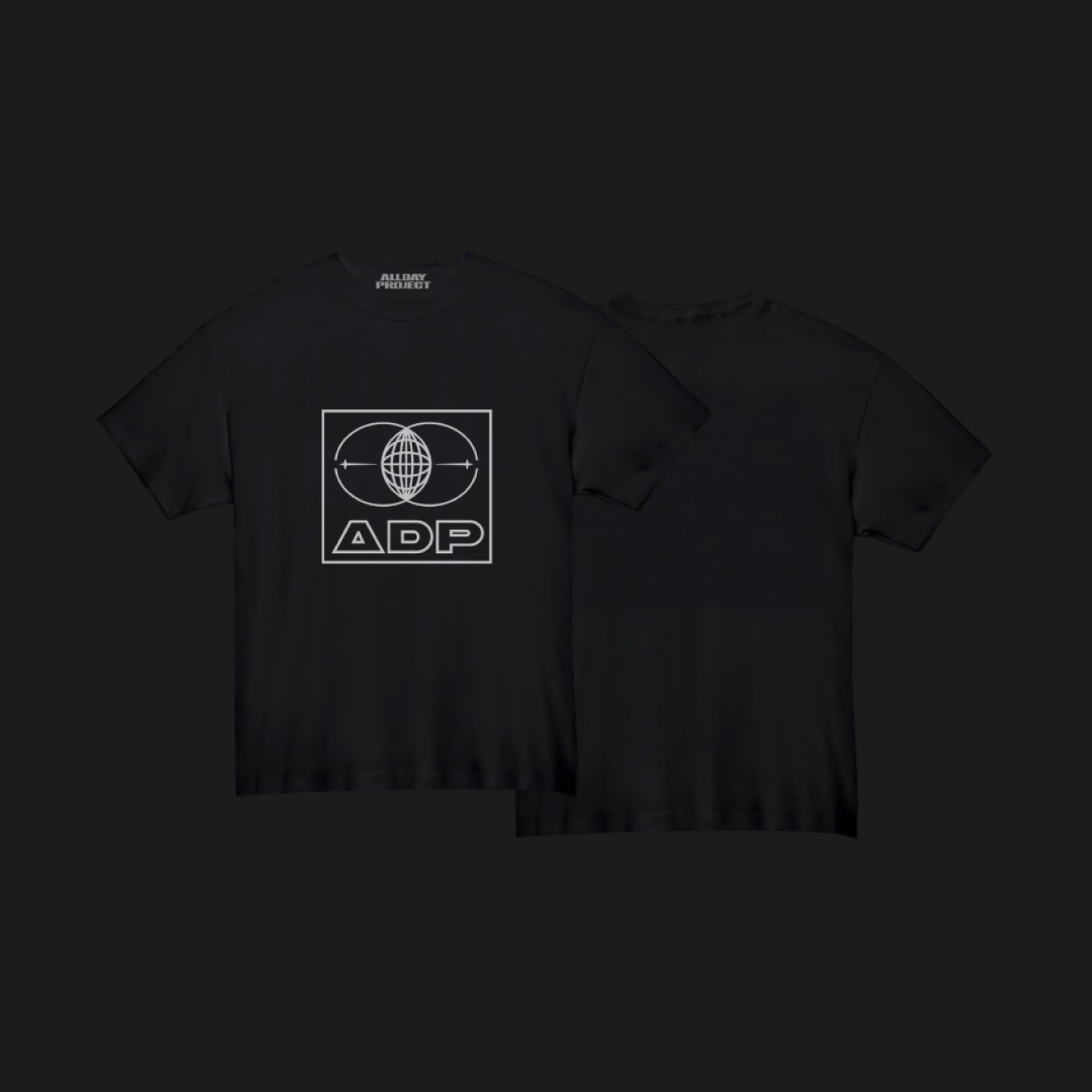 ALLDAY PROJECT ADP cartoon ver. Tシャツ　白黒 ALLDAY PROJECT ADP cartoon ver. Tシャツ 白黒