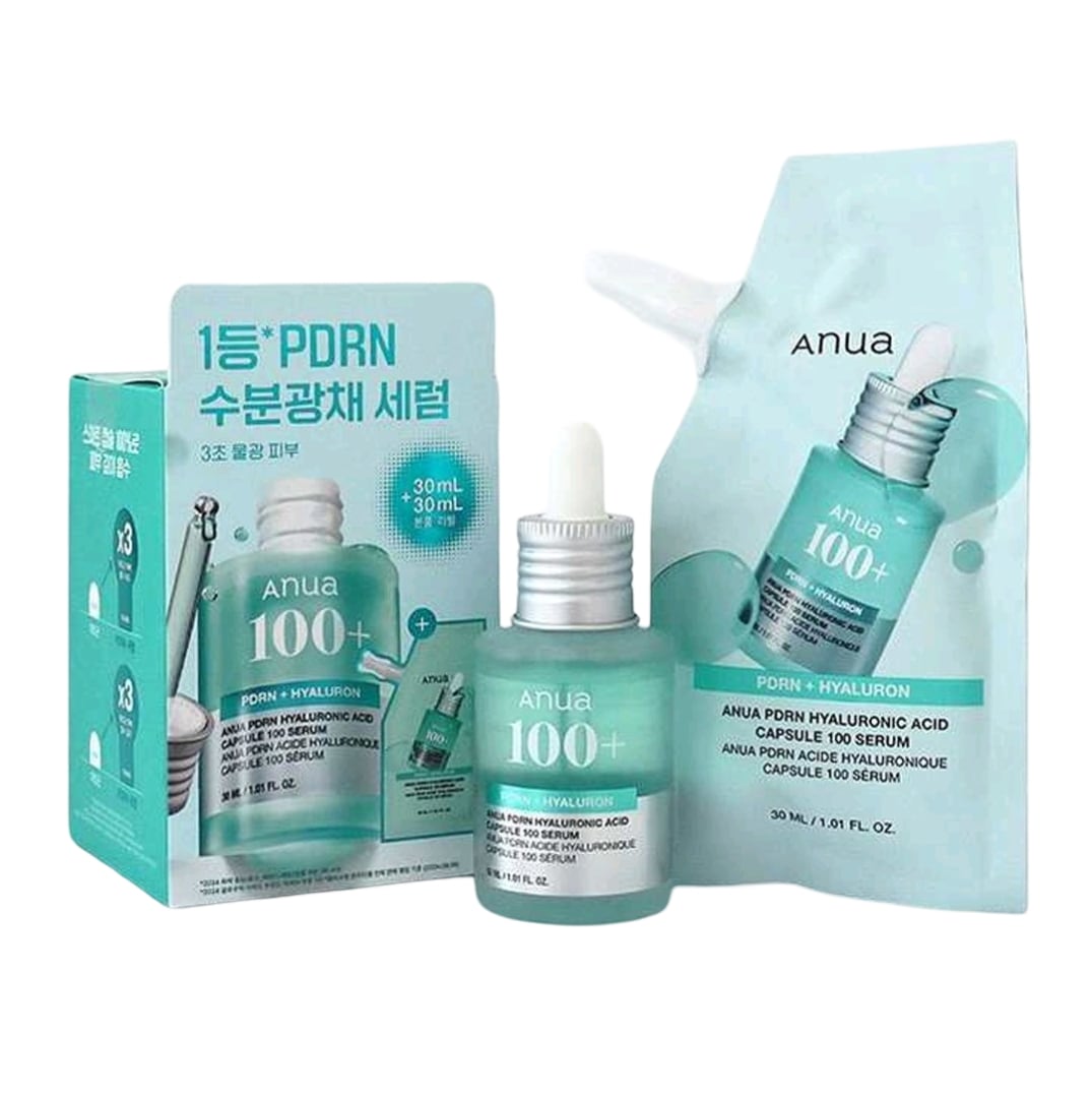 PDRN ピーディーアールエヌ ヒアルロン酸カプセル 100 セラム 30ml 本体＋リフィル2個セット