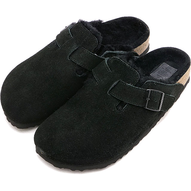 サンダル ボストン ベロア シアリング [259883] レディース ドイツ製 コンフォートサンダル 健康サンダル BLACK SUEDE-LE 正規取扱店