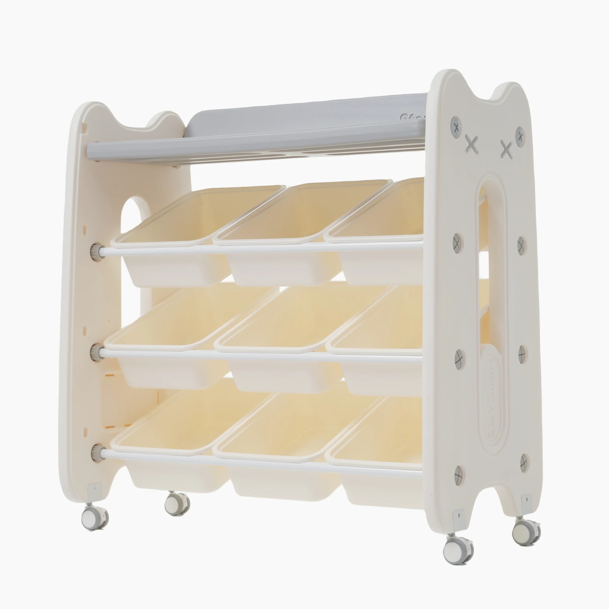 【人気SALE】おもちゃ収納 4段 子ども 大容量 収納ラック インナーボックス付 子供部屋 ラック 棚 コンパクト 小物収納 かわいい 片付けが身につく知育家具