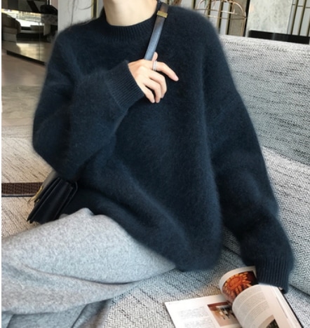 ふわふわニット 袖あり 綿 長袖 ニット 爽やか 大人スタイル 大人可愛い きれいめ シンプル カジュアル 大人 上品 おしゃれ かっこいい レトロ アジアン 大人可愛い 大人女子 こなれ感 ラブリー