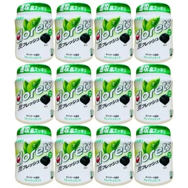 クロレッツ 炭フレッシュ フレッシュミントボトルガム 112g 12個セット 炭 クロレッツボトルガム クロレッツガム