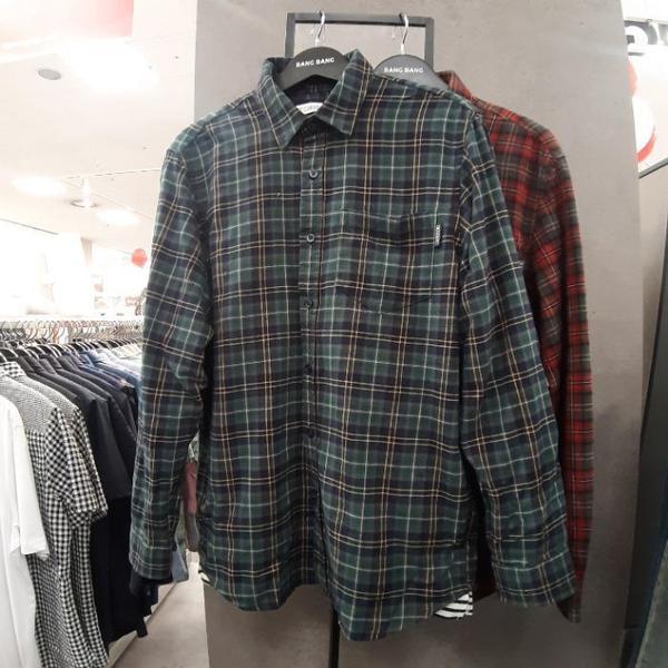 HC09共用モダンなチェック柄シャツ 남방 洗練されたカジュアルなすべての年齢層のスマ（S40935071）