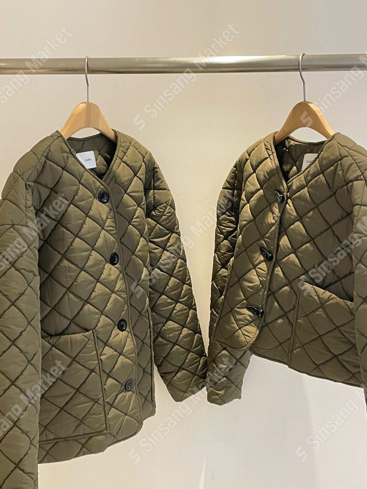 韓国 ブランド 女性用 キルティング ダウン ジャケット カーディガン 9104821349