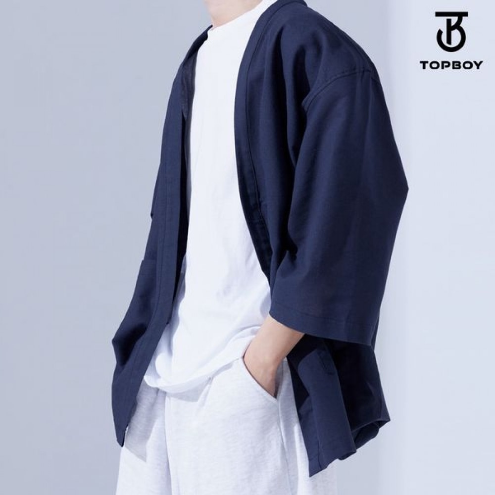[トップボーイ] ルーズフィットサマークーリングリネン 7パートカーディガン (RW424)