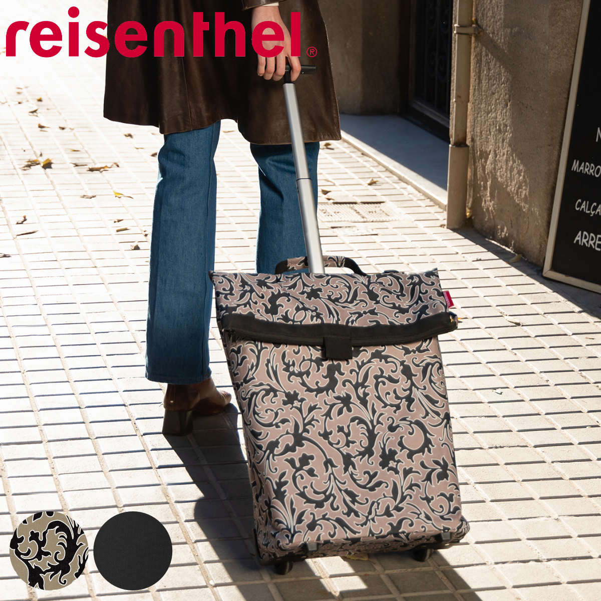 ショッピングカート ライゼンタール TROLLEY M reisenthel トローリーM 買い物カート 43L 大容量 キャリーカート 2輪 ハンドル 持ち手 伸縮 キャスター付き 買い物